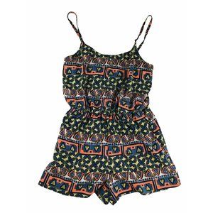 Love Reign Romper Women's Medium. Blue Orange